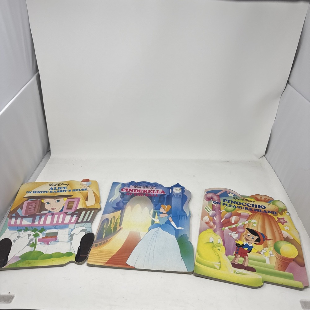 Disney Shaped Board Book Lot Of 3